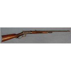 Win. 1894 Deluxe rifle, .30 WCF, S#50755, made 1896, 1/2 rd, 1/2 oct. 25" bbl., large buckskin sight