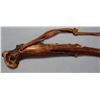 Image 3 : Fancy braided leather quirt with bone handle and 40' rawhide riata