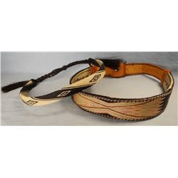 (2) hitched horsehair hat bands
