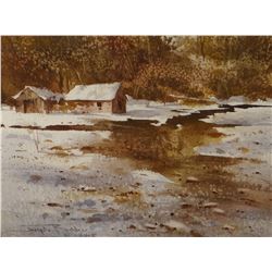 Bohler, Joe, original watercolor, Winter Moods, 7 1/2" x 10"