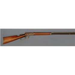 Win. 1894 rifle, .25-35, s# 381912, made 1907, 26" new oct. bbl. by Winchester, bright bore, peep si