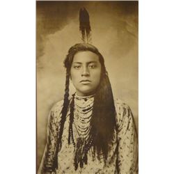 Barthelmess, C.  collotype, Young Brave, 10 1/2" x 18", framed, reprinted by Huffman, page 97 Peters