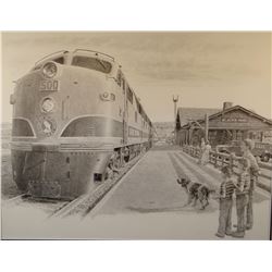 Greytak, Don, original pencil, Glacier Park, 11" x 14"
