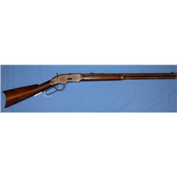 Win. 1873 rifle, .44-40, s#2264988B, made 1887, 24" heavy bbl, buckhorn rear sight, bright bore, cre