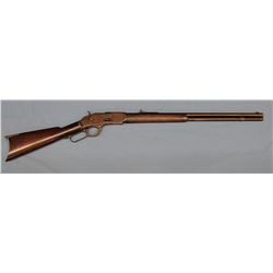 Win. 1873 rifle, .38-40, 24" rd bbl, bright bore, some pitting on receiver, crack on foregrip, s# 43