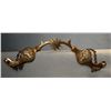 Image 4 : Don Ricardo silver mtd marked spurs, nice; and Buermann Hercules Bronze buffalo head spurs (repaired