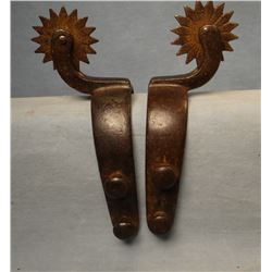 Buerman's OK spurs, a one piece design with 4 strap pins.