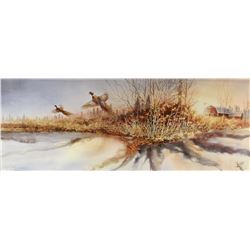 Capser, Mike signed & framed print, Sunrise Symphony, 12" x 31", 943/999