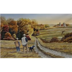 Capser, Mike signed & framed print, A Day Well Spent, 27" 27", 303/999