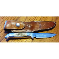 Ruana knife, 4" sticker, w/sheath