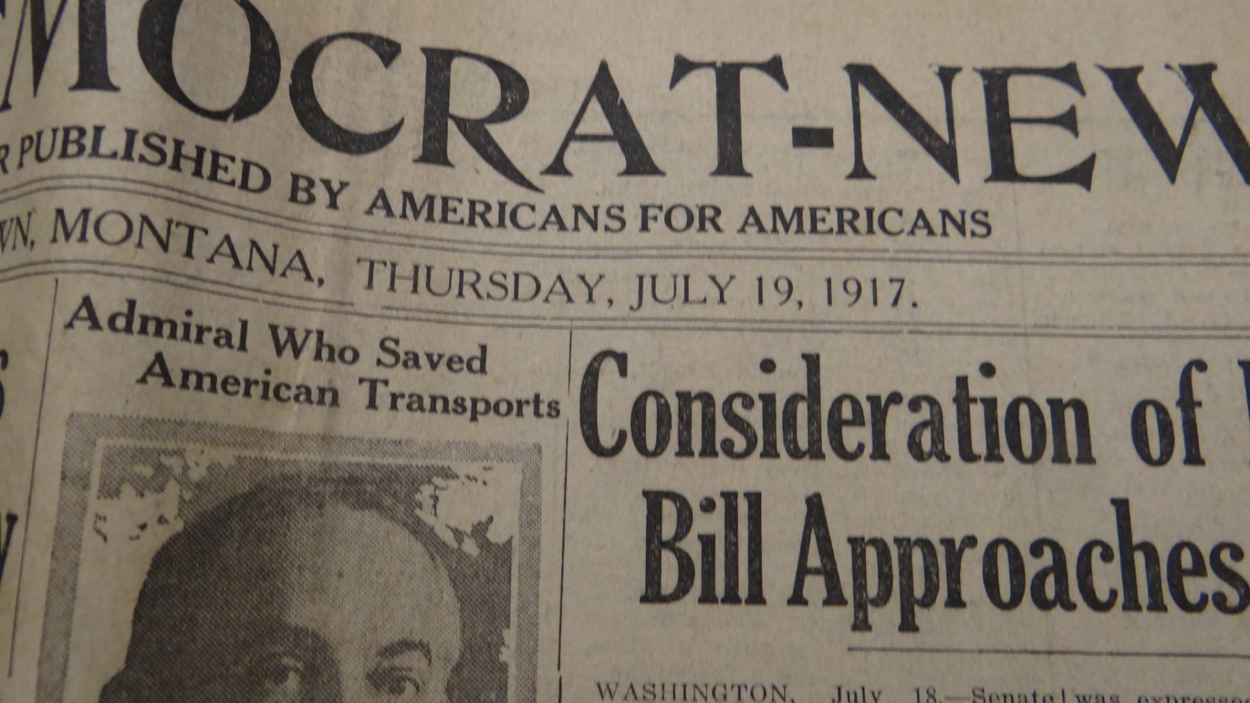 (4) vintage Montana newspapers, Hilger Herald, Denton Recorder