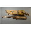 Image 1 : Rawhide sheath w/older knife