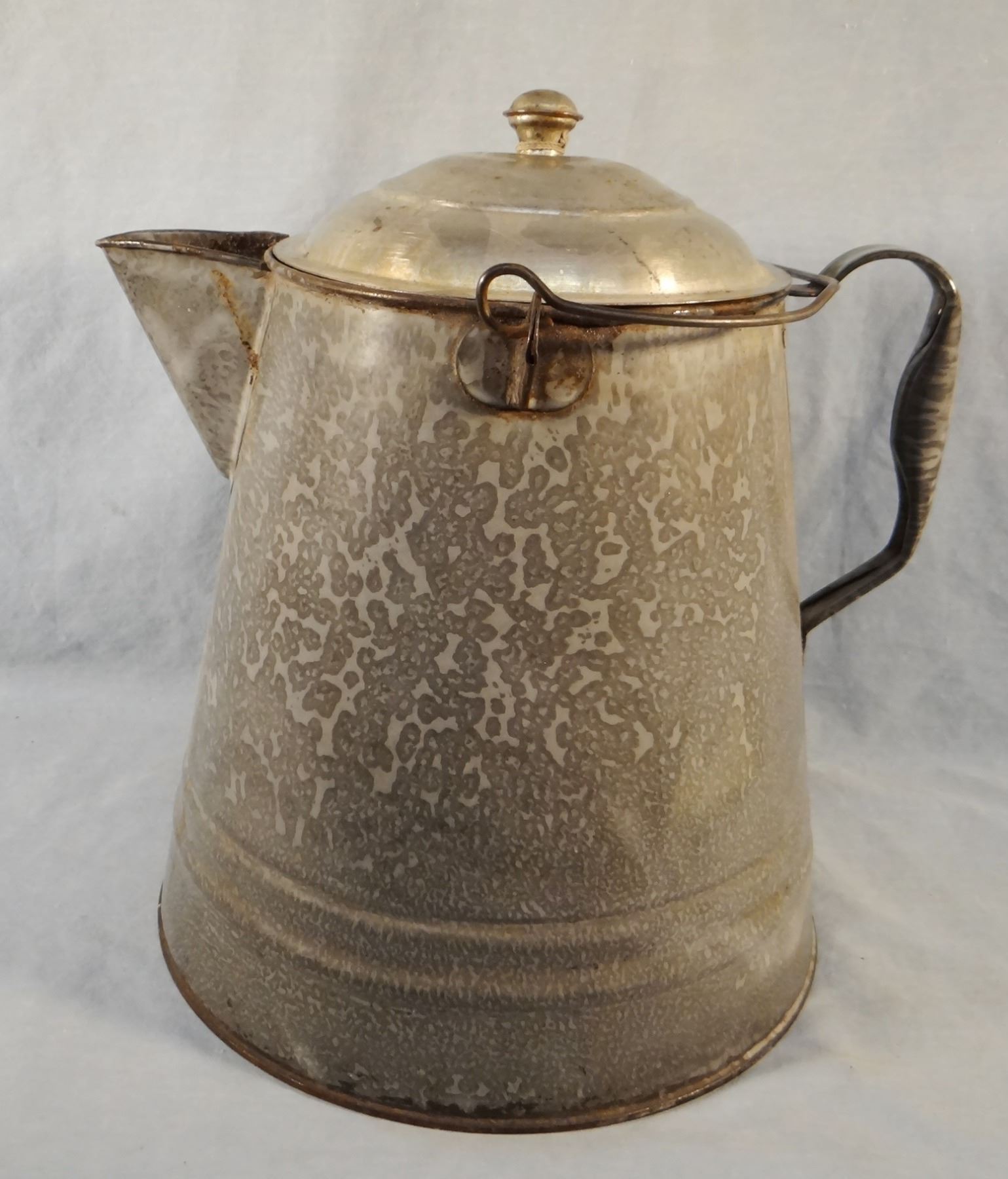 Granite ware camp coffee pot
