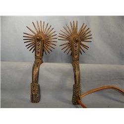 Gaucho spurs, 30 pt. rowels