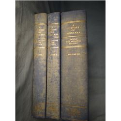 Burlingame & Toole, History Of Montana,  3 vols., 1957, near fine