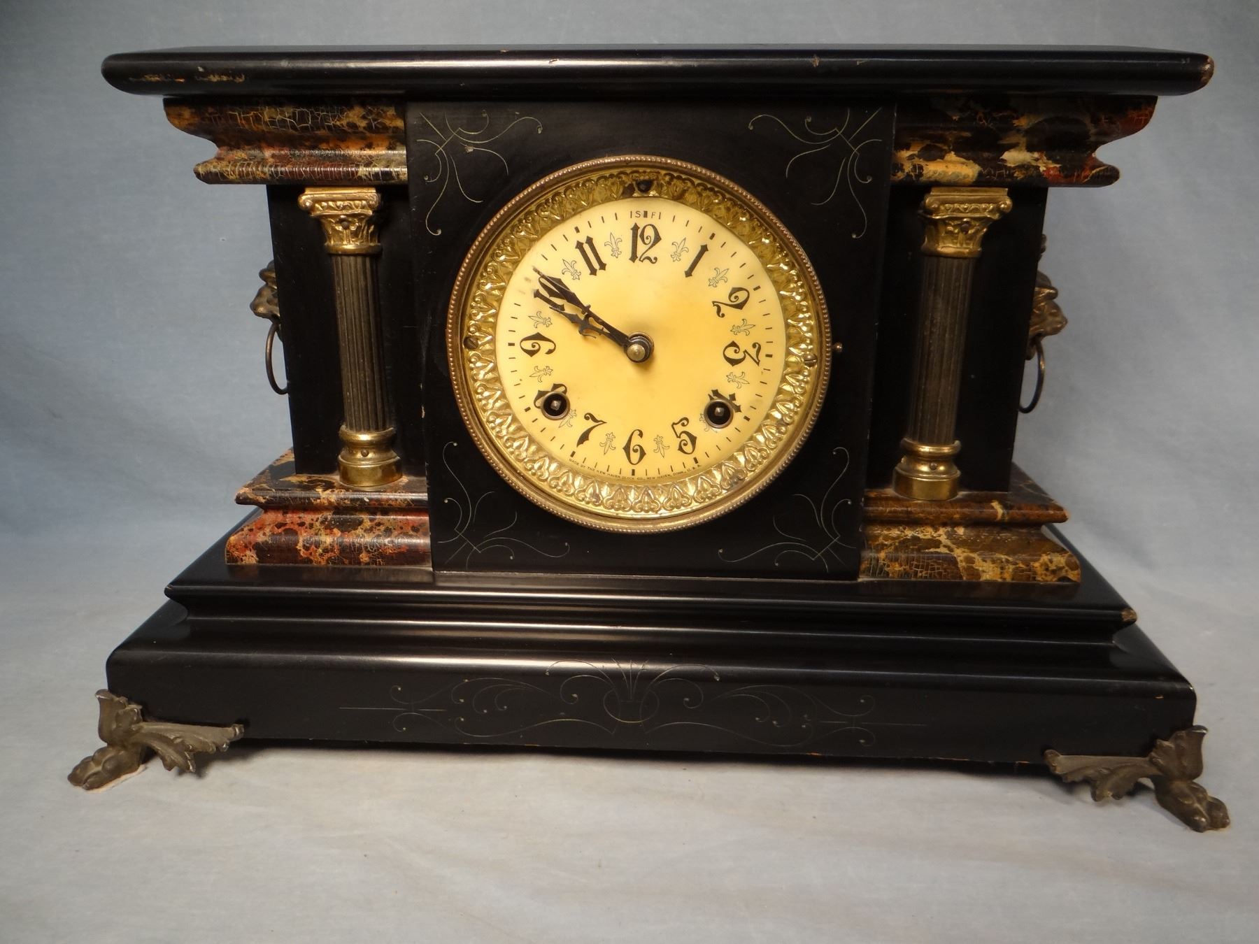 New Haven mantle clock, working