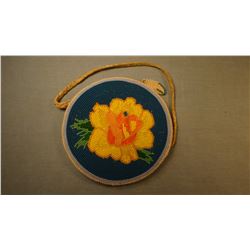 Wind River Reservation beaded purse, zippered, 6",