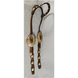 2 Fancy headstalls, silver trimmed