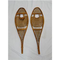 Vintage snowshoes, rawhide strung and Jumbo Brand rifle scabbard, Dallas, TX