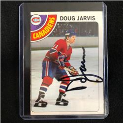 DOUG JARVIS SIGNED VINTAGE HOCKEY CARD