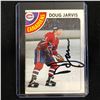 Image 1 : DOUG JARVIS SIGNED VINTAGE HOCKEY CARD