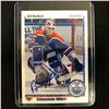 Image 1 : BILL RANFORD SIGNED 1990-91 UPPER DECK HOCKEY CARD