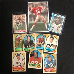 VINTAGE FOOTBALL CARD LOT (1970 TOPPS...)