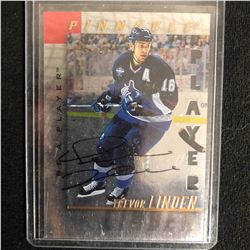 TREVOR LINDEN SIGNED PINNACLE BAP HOCKEY CARD