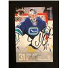 Image 1 : EDDIE LACK SIGNED VANCOUVER CANUCKS PROMO CARD