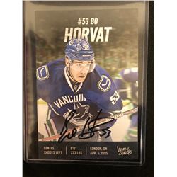 BO HORVAT SIGNED VANCOUVER CANUCKS PROMO CARD