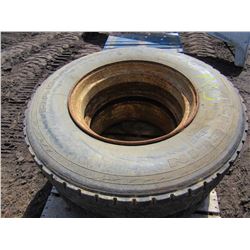 11R24.5 TIRES (2) & RIMS