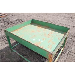 GREEN METAL TABLE