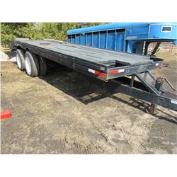 TANDEM AXLE PINTLE HITCH TRAILER C/W RAMPS