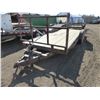 Image 1 : BLACK 20' FLAT DECK TRAILER