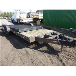 2007 TRAILTECH 22' HYDRAULIC TILT FLAT DECK TRALER