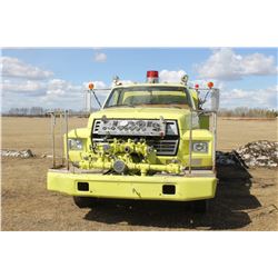1980 FORD F800 SINGLE AXLE FIRE TRUCK