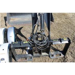 SKIDSTEER HYDRAULIC GRAPPLE ATTACHMENT (STUMP PULLER)
