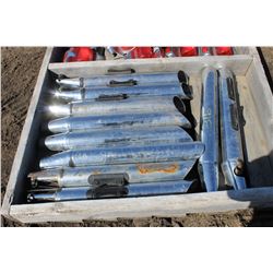 SET OF 10 CHROME EXHAUST PIPES FOR SUZUKI 800