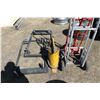Image 1 : 2 ROLLER CARTS, 1 PUMP CAN, 2 FRIDGE DOLLIES, COAL SHOVEL