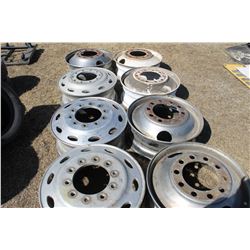 10 BOLT ALUMINUM RIMS (3) & 10 BOLT STEEL RIMS (5)