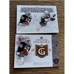 Marcus Allen insert lot with Darren McFadden