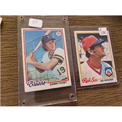 Robin Yount Carl Yastrzemski 1978 Topps lot