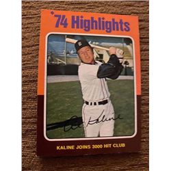 Al Kaline 1975 topps highlights