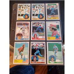 9 vintage Baseball Card lot