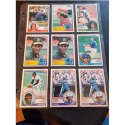 9 vintage Baseball Card lot
