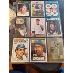 9 Card Yakees Lot