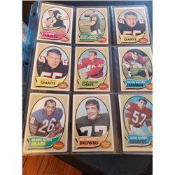 9 Vintgage Football card Lot