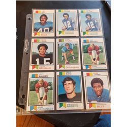 9 Vintgage Football card Lot