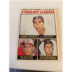 1963 Strike out leaders