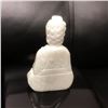 Image 3 : Asian Hand Carved White Jade Resting Buddha Figure